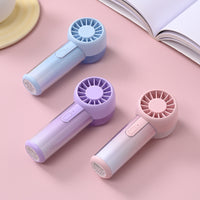 2026 New High-Speed Handheld Fan USB Mini Portable Rechargeable Dual-Mesh Turbo Fan