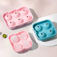 Silicone Sphere Ice Cube Mold for Whiskey and Cocktails, Large Round Ice Ball Maker for Home Bar