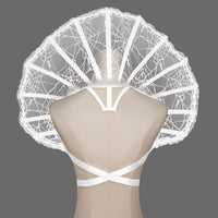 Lace Skeleton Collar Cape for Halloween Cosplay and Party Costumes