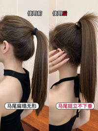 Women's Elastic Hair Ties, High-Elasticity Durable Hair Bands, Gentle on Hair, Coffee Color