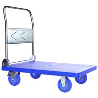 Folding Platform Hand Truck with Silent Wear-Resistant Wheels for Home and Commercial Use