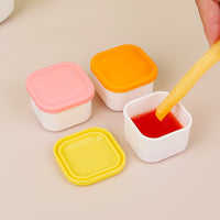 Baby Food Freezer Tray with Lid, Silicone Sauce Container for Purees, Seasonings, and Spices