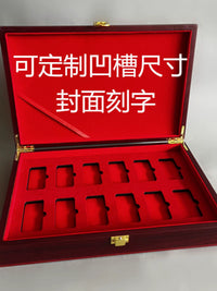 Wooden Gold Bar & Coin Storage Box with Engraving Option