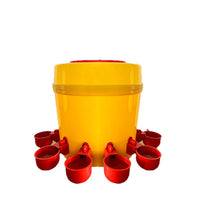 Automatic Poultry Waterer and Feeder Kit for Chickens, Ducks, Geese with Large Capacity Buckets