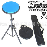 8-inch Dumb Drum Practice Pad Set with Stand for Drummer Training