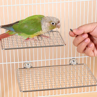 Stainless Steel Bird Perch Platform for Parrots and Small Animals