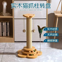 Cat Scratching Post with Sisal Rope and Perch, Cat Tree Condo Furniture for Indoor Cats