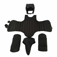 Boxing MMA Muay Thai Protective Gear Set for Kids & Adults - Chest Guard, Headgear, Shin Guards, Groin Protector