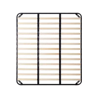 Silent Slatted Bed Frame with Breathable Foundation for Mattresses