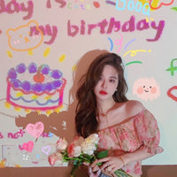 Happy Birthday Projector Light for Party Decoration and Photo Props, Creative Gift for Kids Girls