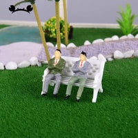 Miniature Seated Figures for Architectural Model Making, Multi-Scale Painted People