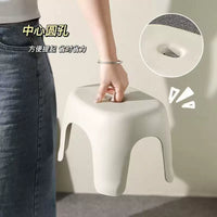 Stackable Thickened Plastic Stool for Home, Living Room, Bathroom, and Kids