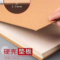 A4 Thickened Kraft Sketchbook with Handle for Art Students and Kids