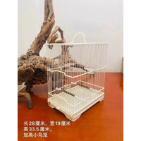 Elevated Plastic Steel Bird Cage for Small Birds, Willow Warblers, and White-eyes, Versatile Aviary for Various Small Birds