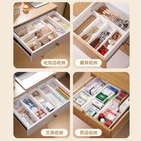 Adjustable Drawer Organizer with Dividers for Cosmetics and Small Items