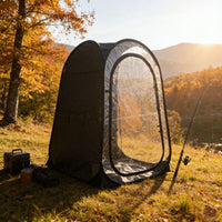 Pop-Up Sports Viewing Tent with Chair, Single Person Fishing Shelter