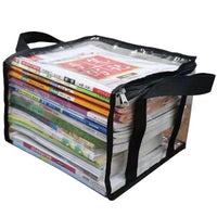 Foldable Transparent Book Storage Box for Students and Home Use, Dustproof and Waterproof
