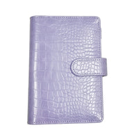 Crocodile Pattern Macaron A5/A6/A7 Notebook with Snap Closure, Creative Stationery Gift Planner