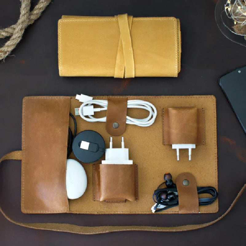 Portable Electronic Organizer Pouch for Cables, Chargers, and Accessories
