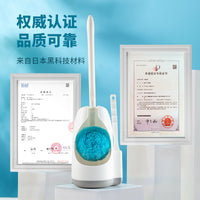 Japanese-Style Wall-Mounted Toilet Brush Set with Soft Bristles for Bathroom Cleaning