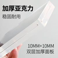Acrylic Magnetic Photo Frame Double-Sided Transparent Display Stand for Pictures and Art