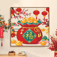 2026 New "Fu" Character Cross Stitch Kit - "Generations of Fortune" Design