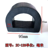 D-Type Marine Dock Bumper Rubber Strip for Yachts and Fiberglass Boats