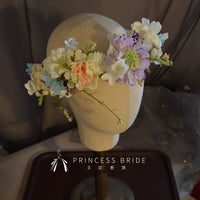 New Artificial Flower Bridal Headband for Wedding Photoshoots and Performances