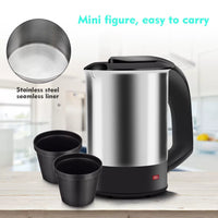 Portable Electric Kettle, Stainless Steel Automatic Shut-off Boil-Dry Protection