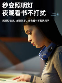 Chigo Portable Bladeless Neck Fan with Cooling Plate and LED Lights