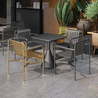Outdoor Cafe Bistro Table and Chair Set for Patio Garden Balcony