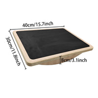 Wooden Balance Board for Core Strength and Lower Body Training