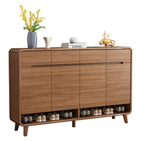 New Chinese Style Solid Wood Shoe Cabinet Entryway Storage Cabinet Living Room Organizer High-End