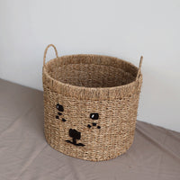 Wholesale Vietnamese Pastoral Woven Storage Basket for Living Room and Bedroom