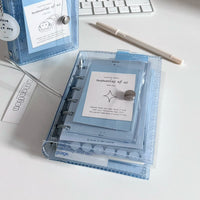 Sleeepp Original A7 PVC Transparent 2-Fold Loose-Leaf Planner Organizer