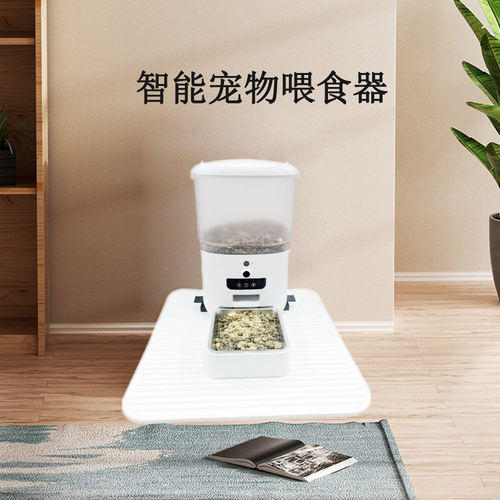 Smart Pet Feeder with HD Camera, WiFi, Voice Call, and Night Vision for Cats and Dogs
