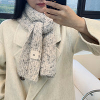 Soft Knit Cashmere Blend Scarf for Women, Winter Warmth and Style