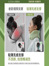 SINIO Travel U-Shaped Memory Foam Neck Pillow for Adults, Ergonomic Design for Airplanes, Trains, and Cars