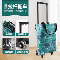 Foldable Shopping Cart with Wheels for Groceries, Stair Climbing, and Heavy Duty Use