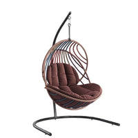 Outdoor Rattan Woven Swing Basket Chair for Villa Courtyard Balcony