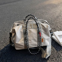 Mountain Climbing Rope Nylon Grid Large Capacity Wet Dry Separation Gym Bag Outdoor Waterproof Handbag Crossbody Travel Bag