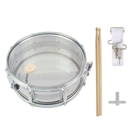 Professional 14-inch Snare Drum with Transparent Drumhead for Performance and Marching Band