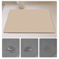 Solid Color Diatomaceous Earth Kitchen Sink Drying Mat Dish Drainer Heat Resistant Table Mat