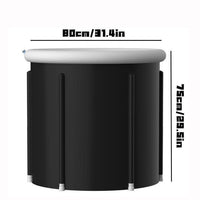 Foldable Ice Bath Tub for Athletes and Home Use, Portable Nylon Thickened Soaking Bathtub