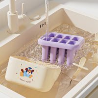 Puppy Ice Cream Mold Food-Grade DIY Creative Popsicle Maker with Lid Ice Cube Tray for Home Kitchen