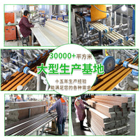 Bamboo Wood Fiber WPC Wall Panel Slatted Background Board Waterproof Hollow Wave Board