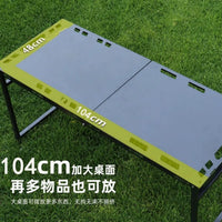 Outdoor IGT Folding Camping Table, Lightweight Tactical Picnic and Cooking Table Set
