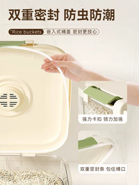 Household Rice Storage Container with Insect-Proof and Moisture-Proof Seal, Large Capacity for Rice and Flour