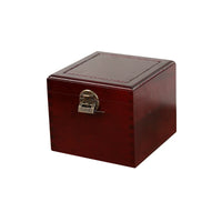 Camphor Wood Jewelry Box with Lock, Vintage Chinese Style Wooden Storage Organizer for Hairpins, Pendants, and Collectibles