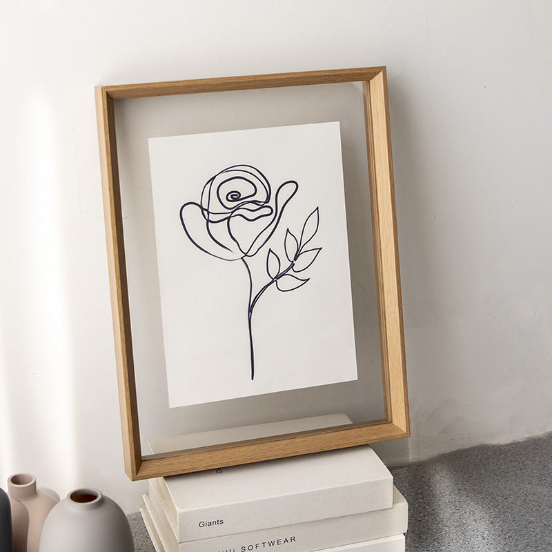 Transparent Photo Frame Display Stand for Artwork and Pictures